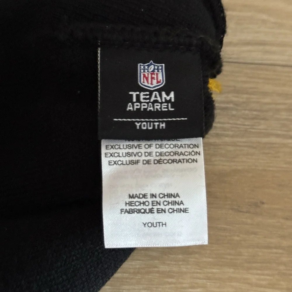 NFL‎ Pittsburgh Steelers Yellow/Black One Size Cuffed Knit Cap Football Beanie